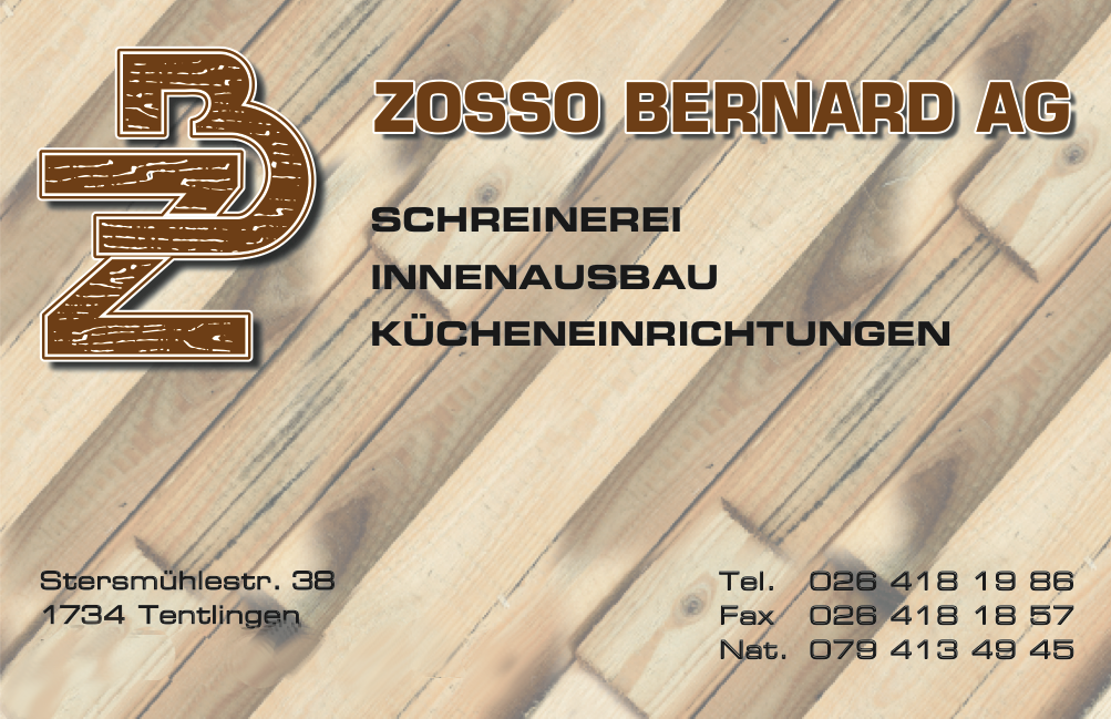 BZ Schreinerei AG – Ihr Partner für Holz in Tentlingen